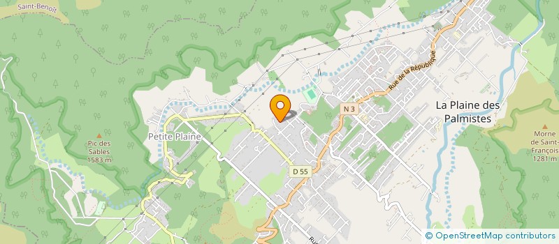 localisation de l'entreprise MADAME MYRIAM MAILLOT  LA PLAINE-DES-PALMISTES