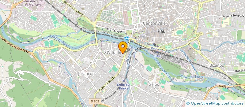 localisation de l'entreprise MADAME MYRIAM MANERE à PAU