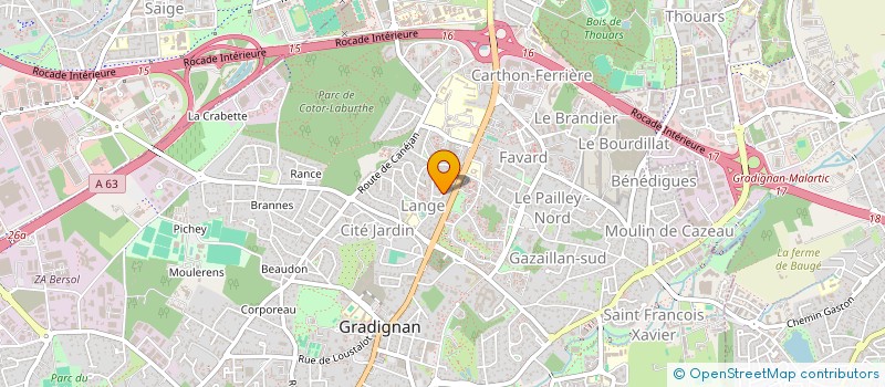 localisation de l'entreprise MADAME MYRIAM MANUAU  GRADIGNAN