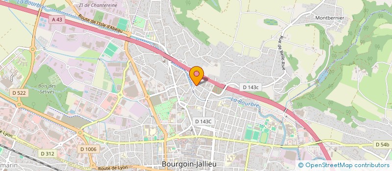 localisation de l'entreprise MADAME MYRIAM MARIZY  BOURGOIN-JALLIEU