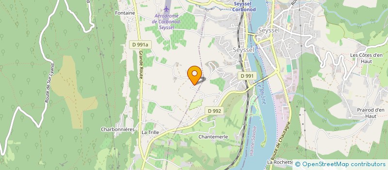 localisation de l'entreprise MADAME MYRIAM MAROUD  CORBONOD