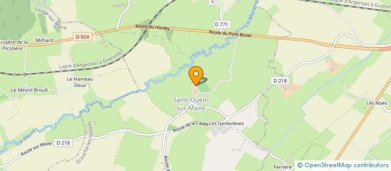 localisation de l'entreprise MADAME MYRIAM MARTEL à ECOUCHE-LES-VALLEES
