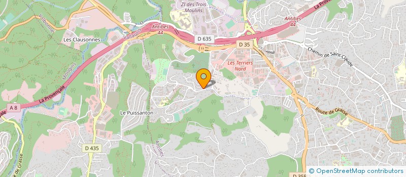 localisation de l'entreprise MADAME MYRIAM MASQUELIEZ à ANTIBES