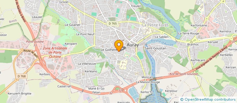 localisation de l'entreprise MADAME MYRIAM MASSE à AURAY