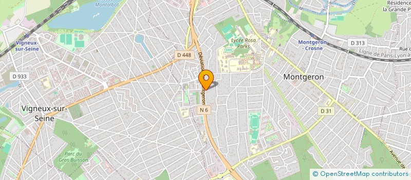 localisation de l'entreprise MADAME MYRIAM MAYER  MONTGERON