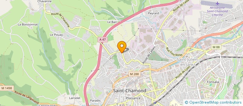 localisation de l'entreprise MADAME MYRIAM MECHERI  SAINT-CHAMOND