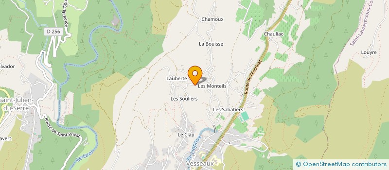 localisation de l'entreprise MADAME MYRIAM MEDDOUN  VESSEAUX