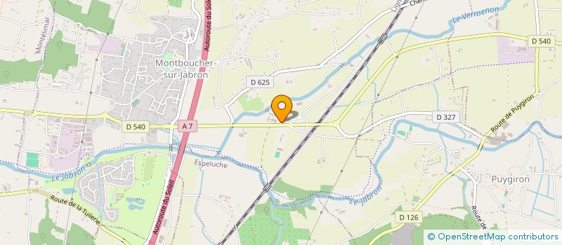 localisation de l'entreprise MADAME MYRIAM MEGHZILI  MONTBOUCHER-SUR-JABRON