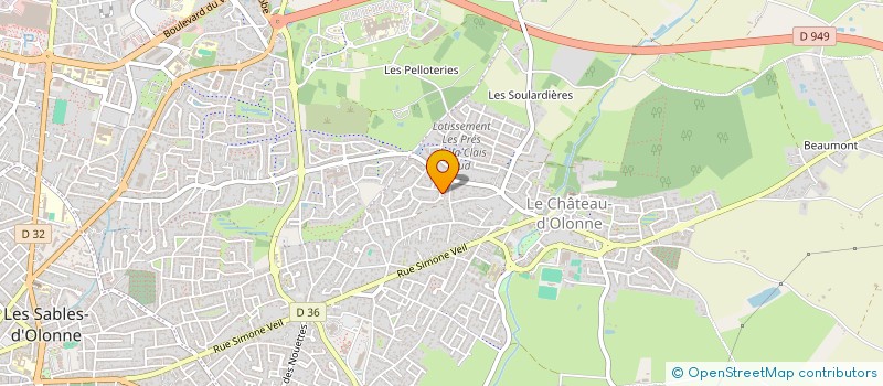 localisation de l'entreprise MADAME MYRIAM MELET  LES SABLES-D'OLONNE