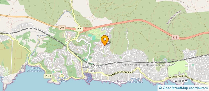 localisation de l'entreprise MADAME MYRIAM MELKONIAN  SAUSSET-LES-PINS