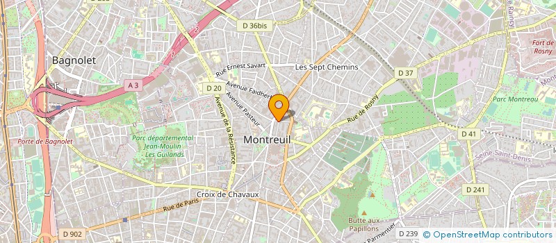 localisation de l'entreprise MADAME MYRIAM MELO à MONTREUIL