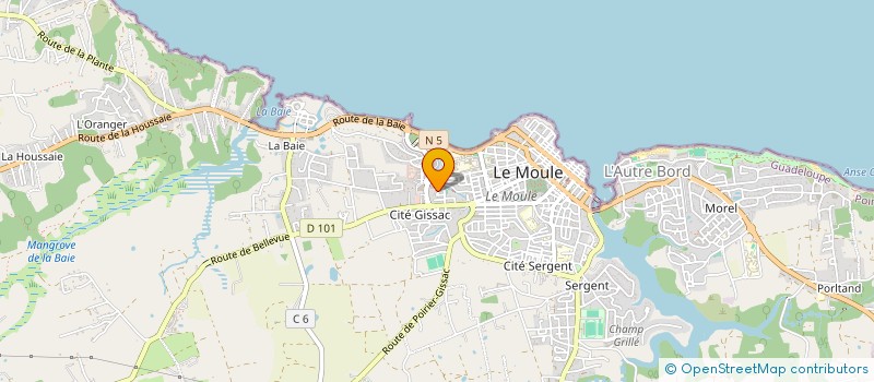 localisation de l'entreprise MADAME MYRIAM MENDES à LE MOULE
