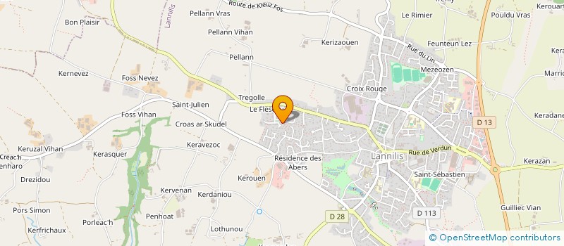 localisation de l'entreprise MADAME MYRIAM MENOUX  LANNILIS