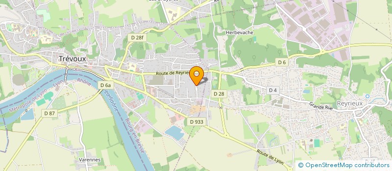 localisation de l'entreprise MADAME MYRIAM MERCIER à TREVOUX