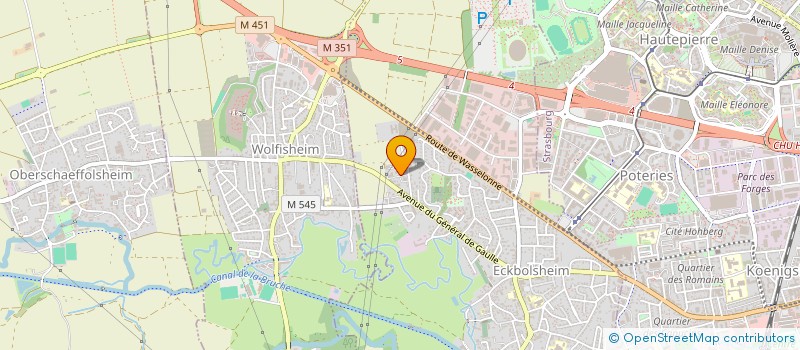 localisation de l'entreprise MADAME MYRIAM MOHAMMED AZIZI  ECKBOLSHEIM