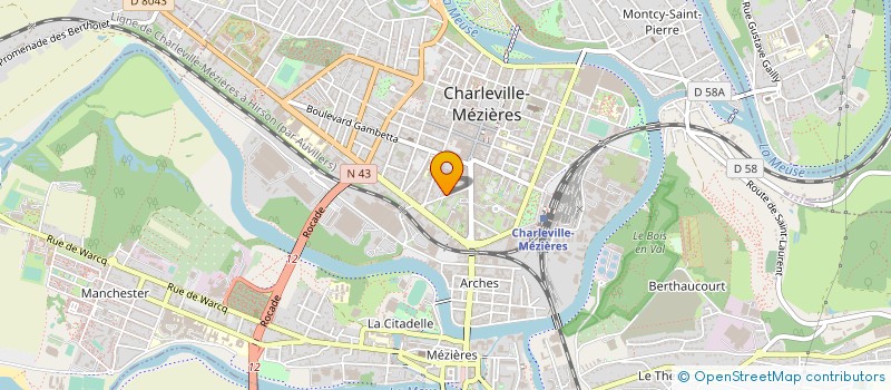 localisation de l'entreprise MADAME MYRIAM MORGAN  CHARLEVILLE-MEZIERES