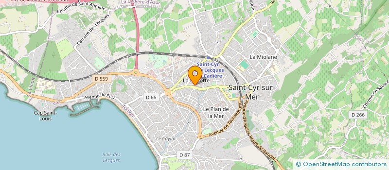 localisation de l'entreprise MADAME MYRIAM MOUAISSIA à SAINT-CYR-SUR-MER