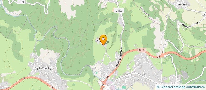 localisation de l'entreprise MADAME MYRIAM MOUSSET  BLAVOZY