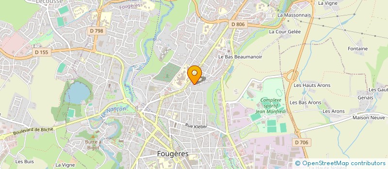 localisation de l'entreprise MADAME MYRIAM NADINE LAAGUEZ  FOUGERES