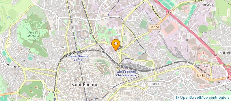 localisation de l'entreprise MADAME MYRIAM NAIDJI  SAINT-ETIENNE