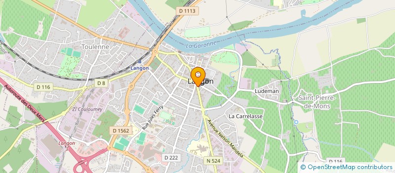 localisation de l'entreprise MADAME MYRIAM NAY à LANGON