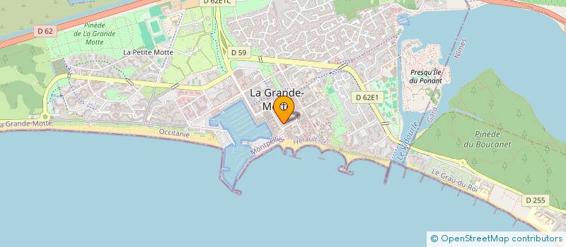 localisation de l'entreprise MADAME MYRIAM NEDELLEC  LA GRANDE-MOTTE