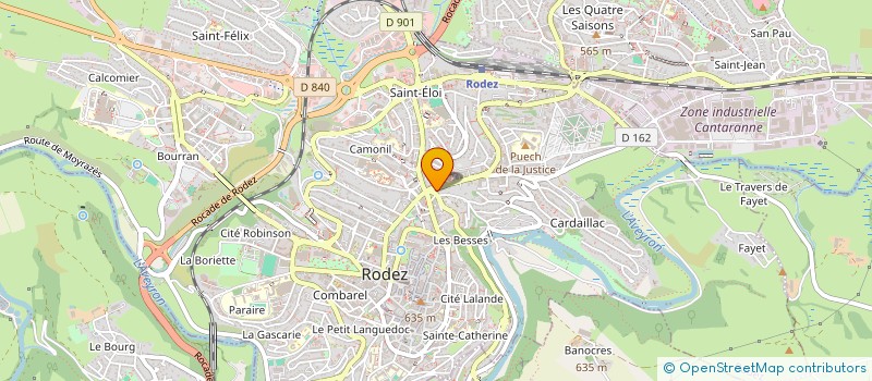 localisation de l'entreprise MADAME MYRIAM NEGRIE à RODEZ