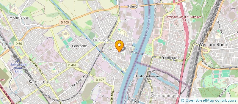 localisation de l'entreprise MADAME MYRIAM NEMETH  HUNINGUE