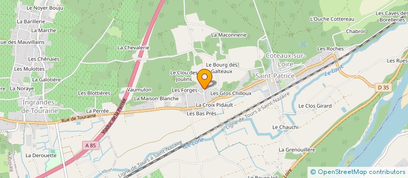 localisation de l'entreprise MADAME MYRIAM NICOLLE  COTEAUX-SUR-LOIRE