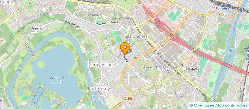 localisation de l'entreprise MADAME MYRIAM NSIKA NKAYA  CERGY