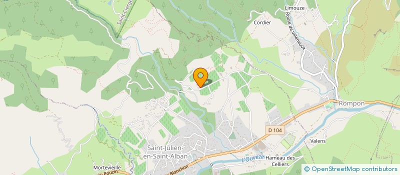 localisation de l'entreprise MADAME MYRIAM ODDON  SAINT-JULIEN-EN-SAINT-ALBAN
