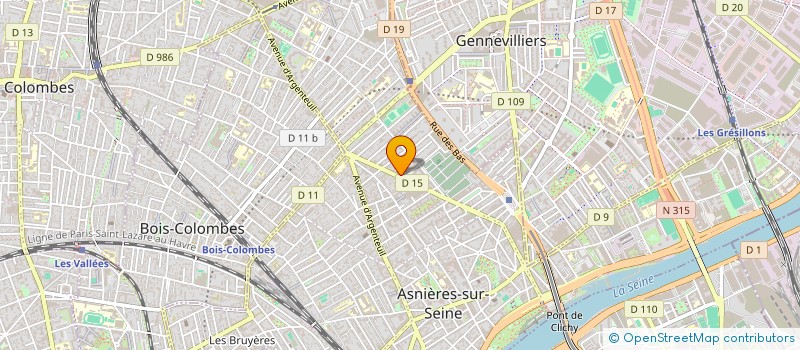 localisation de l'entreprise MADAME MYRIAM OGER à ASNIERES-SUR-SEINE