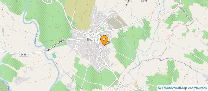 localisation de l'entreprise MADAME MYRIAM ORTIZ  MURVIEL-LES-BEZIERS