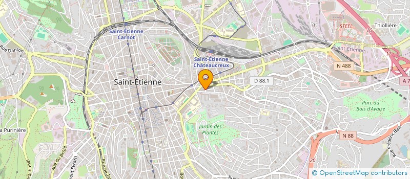 localisation de l'entreprise MADAME MYRIAM OUAACHA  SAINT-ETIENNE