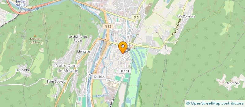 localisation de l'entreprise MADAME MYRIAM OUALI  VIZILLE