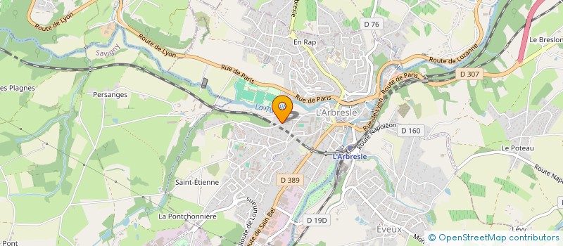 localisation de l'entreprise MADAME MYRIAM OUDDOU  L'ARBRESLE