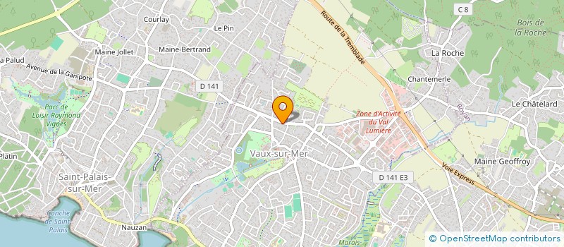 localisation de l'entreprise MADAME MYRIAM PADELLEC  VAUX-SUR-MER