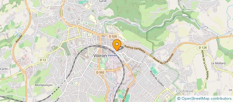 localisation de l'entreprise MADAME MYRIAM PARISSI  VOIRON