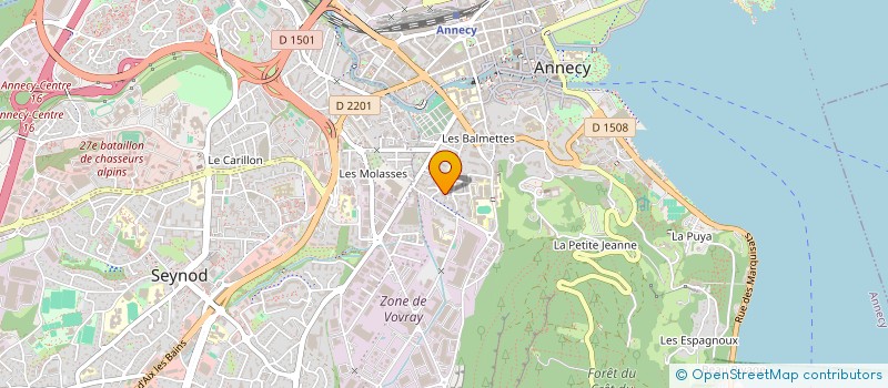 localisation de l'entreprise MADAME MYRIAM PARRON à ANNECY