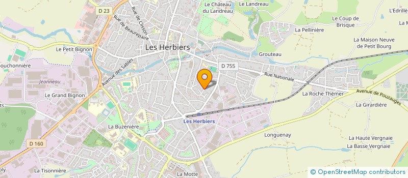 localisation de l'entreprise MADAME MYRIAM PAUVERT à LES HERBIERS