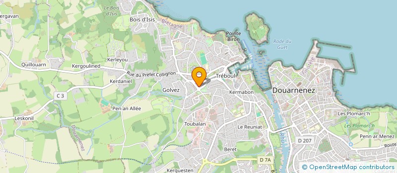 localisation de l'entreprise MADAME MYRIAM PEOCH  DOUARNENEZ