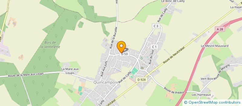 localisation de l'entreprise MADAME MYRIAM PERCEBOIS  QUINCAMPOIX