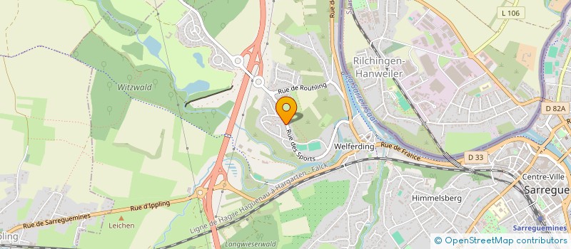 localisation de l'entreprise MADAME MYRIAM PERNET  SARREGUEMINES