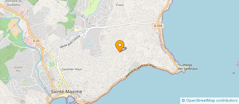 localisation de l'entreprise MADAME MYRIAM PEROTTO à SAINTE-MAXIME