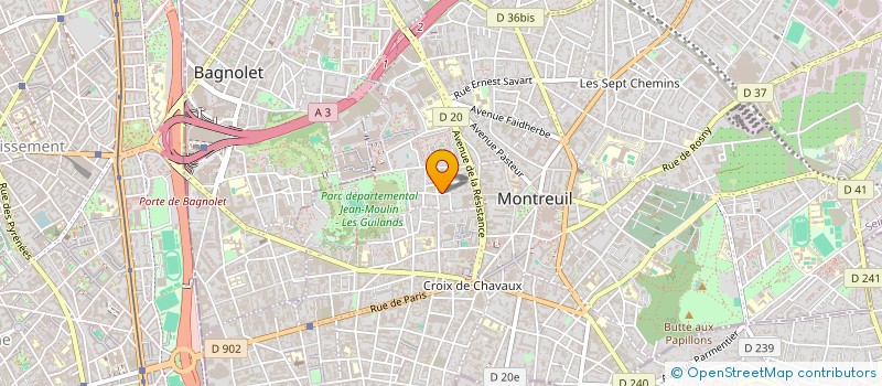 localisation de l'entreprise MADAME MYRIAM PERTCHOUK à MONTREUIL