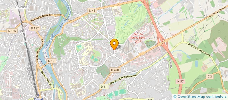 localisation de l'entreprise MADAME MYRIAM PETITJEAN  EPINAL