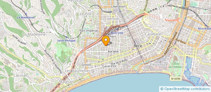 localisation de l'entreprise MADAME MYRIAM PITON à NICE