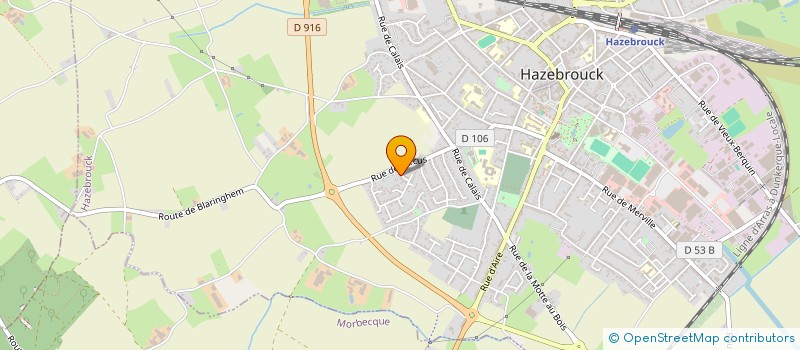 localisation de l'entreprise MADAME MYRIAM POMART  HAZEBROUCK