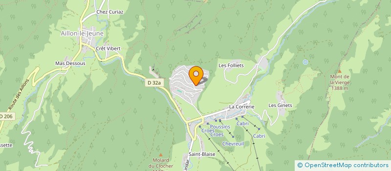 localisation de l'entreprise MADAME MYRIAM POMMIER  AILLON-LE-JEUNE