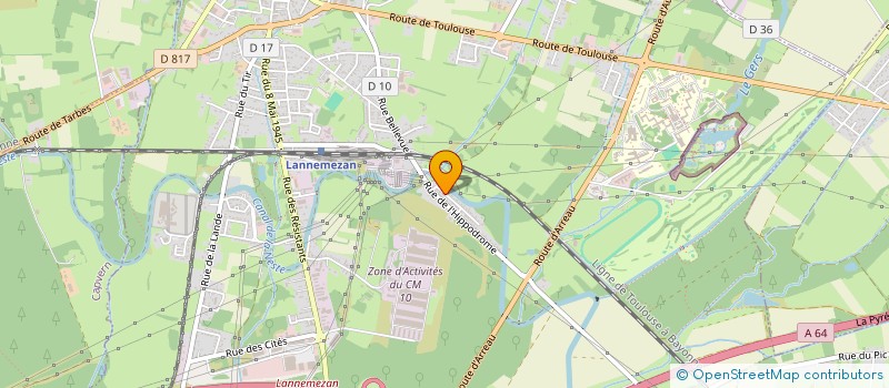 localisation de l'entreprise MADAME MYRIAM POTENZA  LANNEMEZAN